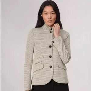 NWT rag & bone Blade Italian Plaid Blazer Size 2 Grey Multi